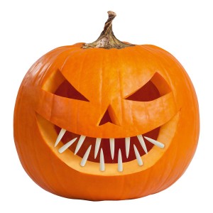 Akcesoria do dekorowania Dyni Halloweenowej - Halloweenowe zęby dyni