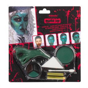 Zestawy do makijażu - Halloweenowy zestaw do malowania twarzy "Czarownica"