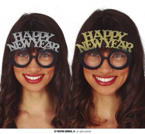 Okulary - Okulary "Happy New Year", mix kolorów