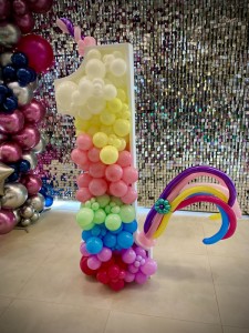 Cyfry szablony do wypełnienia balonami - Cyfra szablon do wypełniania balonami "1" wys. 143 cm