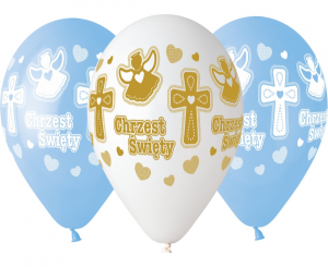 Balony na Chrzest Święty - Balony Premium na Chrzest chłopca
