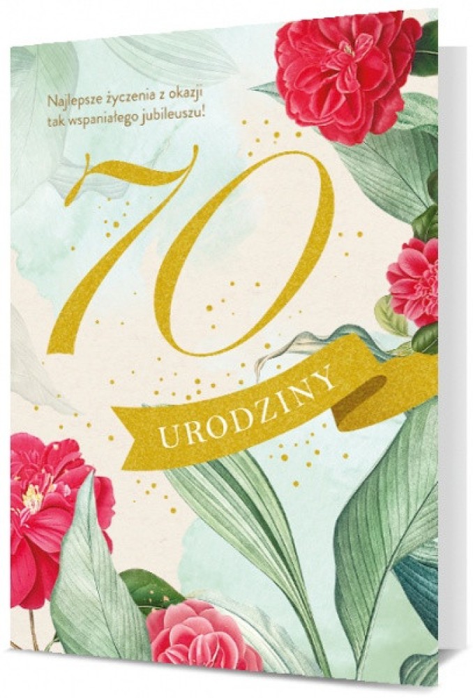 kartka na 70 urodziny