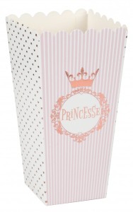 Pudełka na popcorn - Pudełka na popcorn kolekcja "Princess" / 6x8x17 cm