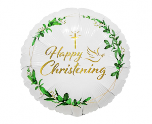 Balony na Chrzest Święty - Balon foliowy 18" "Happy Christening" / FG-OCKG