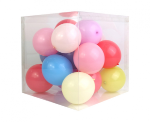 Pudełka na baloniki - Pudełko transparentne  na balony