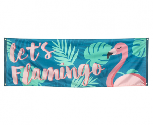Plakaty i banery - Baner Flaming "Let Flamingo" / 74x220 cm