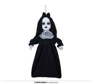 Dekoracje na Halloween Straszydła - Upiorna lalka z podświetleniem / 75 cm