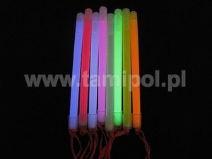 Świetliki - świecące bransoletki i naszyjniki - światło chemiczne - Świetlik z zawieszką / 15 cm