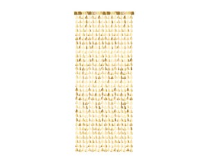 Kurtyny foliowe - Kurtyna złote choinki / 100x245 cm