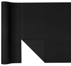 Bieżniki flizelinowe gładkie - Bieżnik Black / 40cmx4,8m