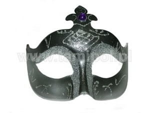 Maski Weneckie - Czarna maska karnawałowa