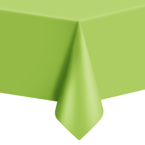 Obrusy jednokolorowe foliowe - Obrus plastikowy jasno zielony / 137x274 cm