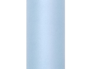 Tiule dekoracyjne 15 cm - Tiul gładki błękitny / 0,15x9m