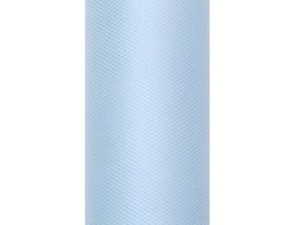 Tiule dekoracyjne 30 cm - Tiul gładki błękitny / 0,3x9m