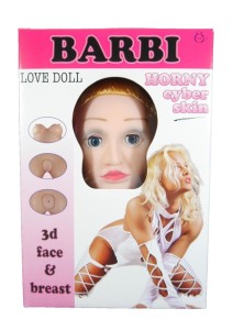 Prezenty na Wieczór Kawalerski - Naturalnych rozmiarów 3D Lalka Barbie (z 2 otworkami i wibratorem)