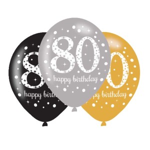 Balony lateksowe na urodziny 80+