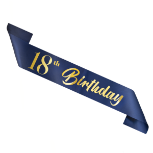 Szarfy - Szarfa urodzinowa "18th Birthday"