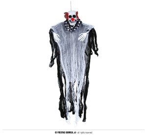 Dekoracje na Halloween Straszydła - Dekoracja Clown do powieszenia / 80 cm