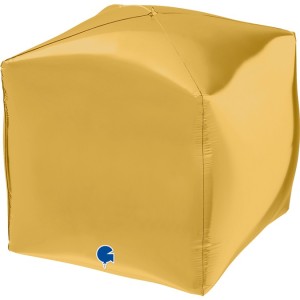 Balony foliowe Cube - Balon Square Gold 4D
